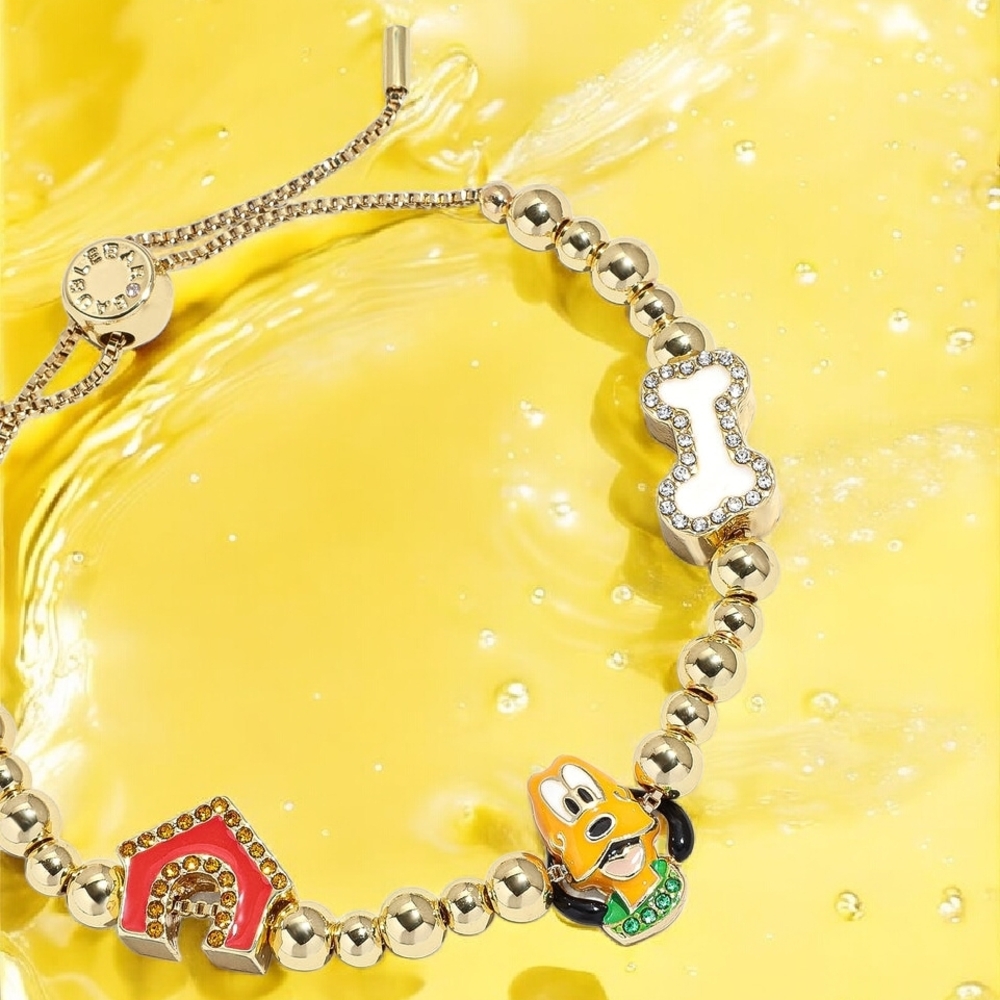 NEW Disney Pluto Pisa Charm Bracelet Officially licensed Disney Product